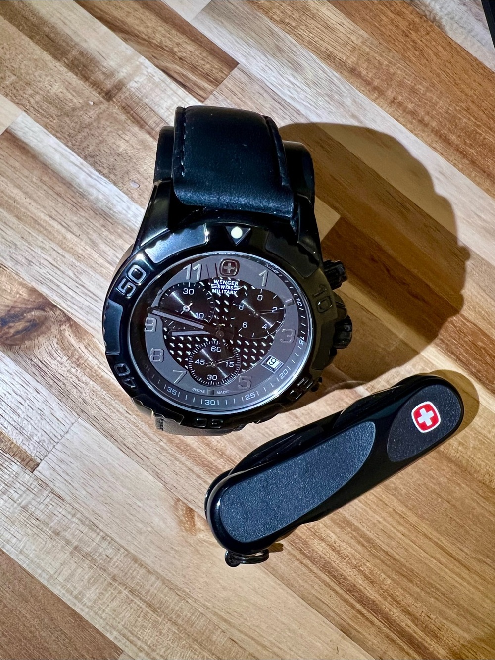 Wenger Swiss Military "Zurich Blackout" Chronograph Watch (Ref. 79265)